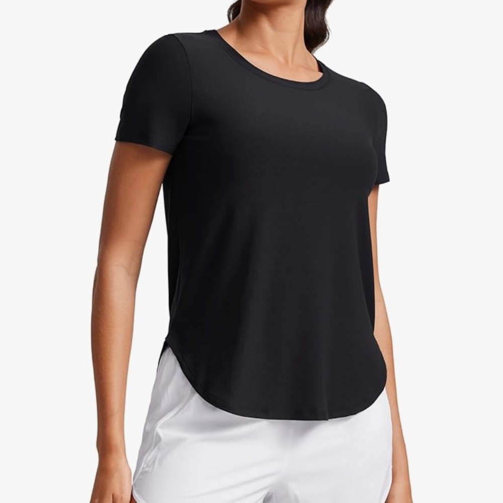 CRZ YOGA Black Short Sleeve Tee